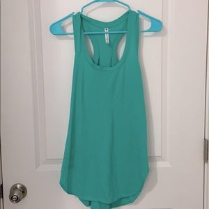 Teal fabletics work out tank